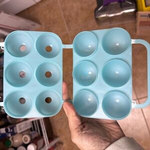 Set of 2 vintage jello egg molds and booklet